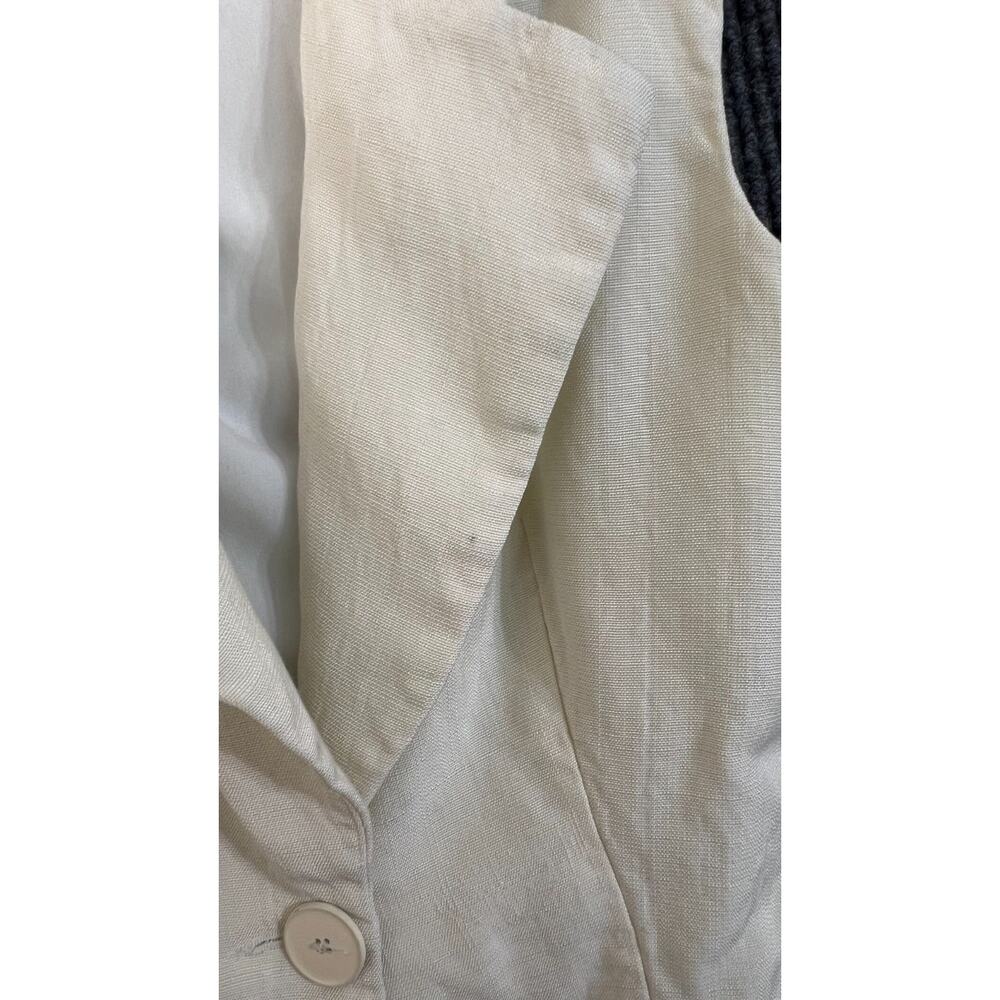 Sandro Carine Sleeveless Mini Dress Womens 34 Cream V Neck Classic Luxury - Picture 9 of 16